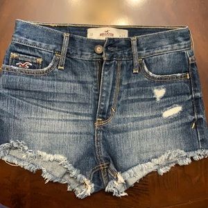 Distressed Hollister Jean Shorts